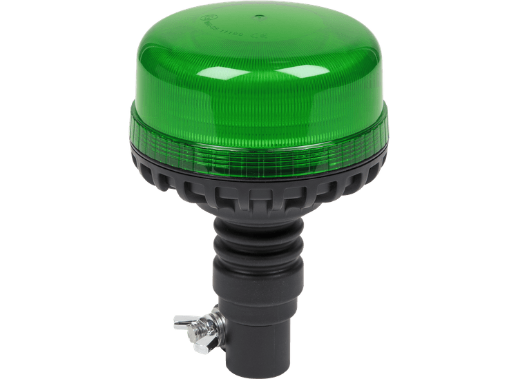 Sealey WB955LEDG Warning Beacon SMD LED 12/24V Flexible Spigot Fixing - Green