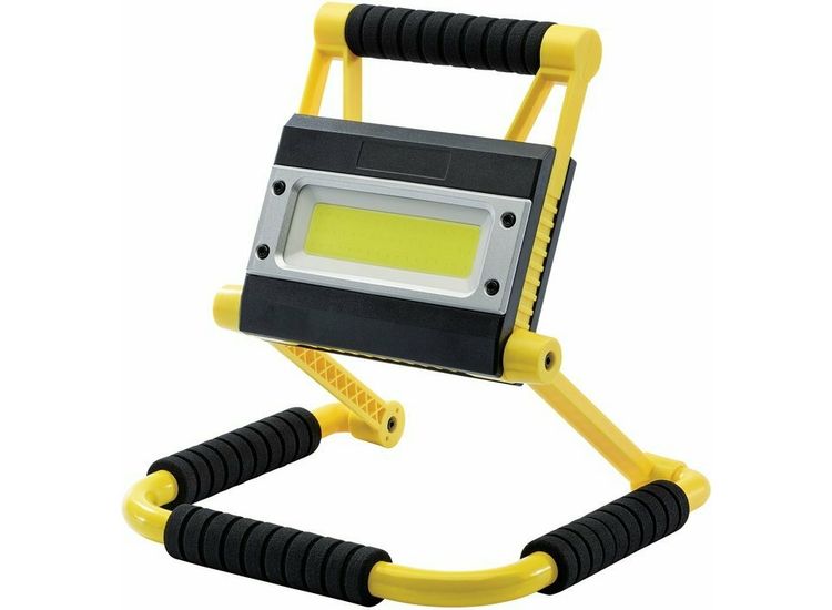 Draper 99707 COB LED Rechargeable Folding Worklight and Power Bank, 20W, 750 - 1,500 Lumens
