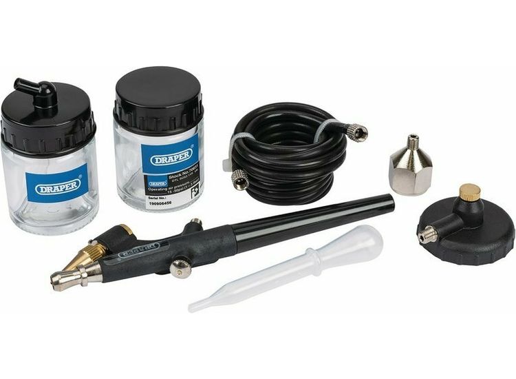 Draper 70831 Air Brush Kit (7 Piece)