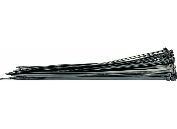Draper 70408 Cable Ties, 8.8 x 500mm, Black (Pack of 100)