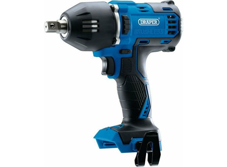 Draper 99250 D20 20V Brushless Mid-Torque Impact Wrench, 1/2" Sq. Dr., 400Nm (Sold Bare)