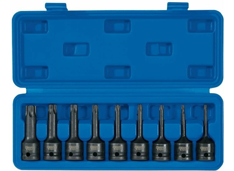 Draper 99184 Draper TX-STAR&amp;#174; Socket Bit Set, 1/2" Sq. Dr. (9 Piece)