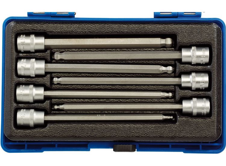 Draper 16297 Hexagonal Socket Bit Set, 3/8" Sq. Dr. (7 Piece)