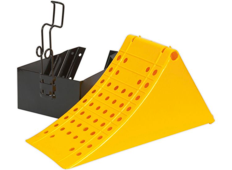 Sealey CV127 Wheel Chock with Bracket Single - Commercial