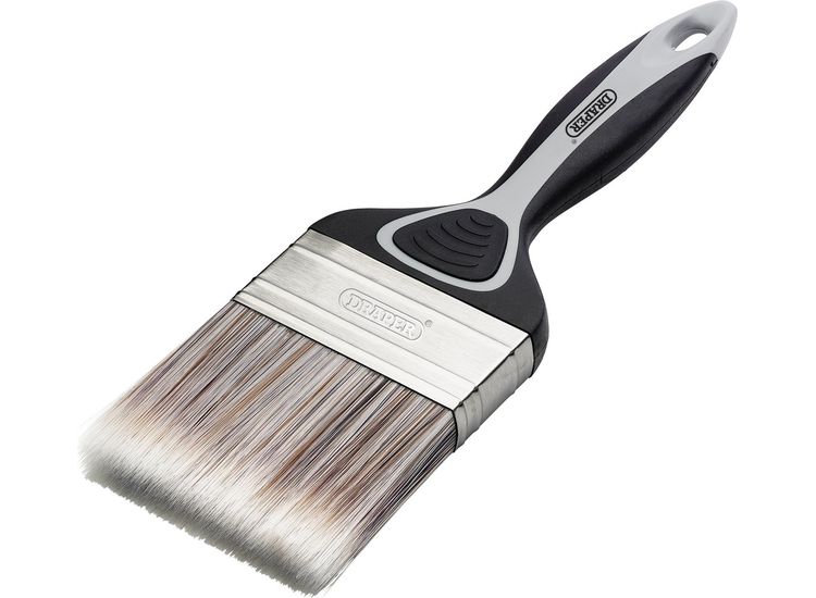 Draper 20580 Flat Paint Brush with Soft Grip, 80mm