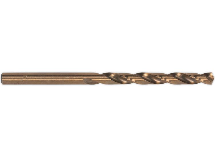 Sealey DB080CB HSS Cobalt Fully Ground Drill Bit 8mm Pack of 10
