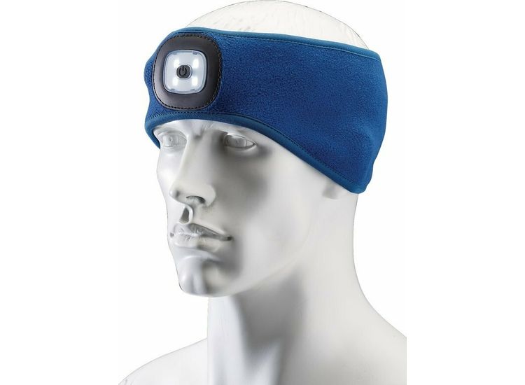 Draper 95171 Headband with USB Rechargeable LED Torch, 1W, Blue, One Size