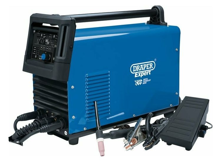 Draper 70052 High Frequency TIG/MMA Aluminium Welder Dti, 200A