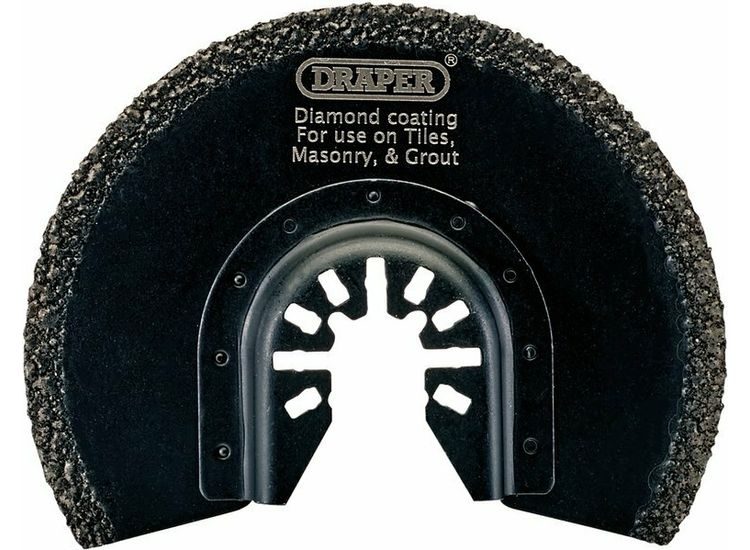 Draper 70469 Oscillating Multi-Tool Diamond Coated Cutting Blade, 88mm