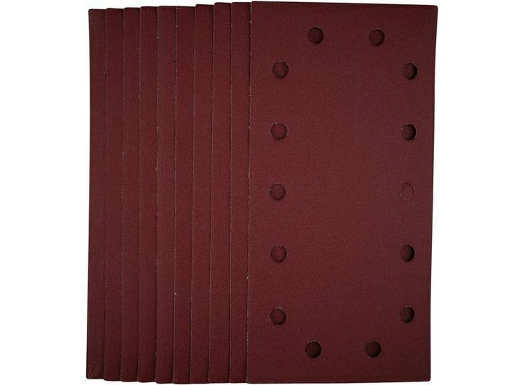Draper 55865 1/2 Sanding Sheets with Hook and Loop, 115 x 230mm, 240 Grit (Pack of 10)