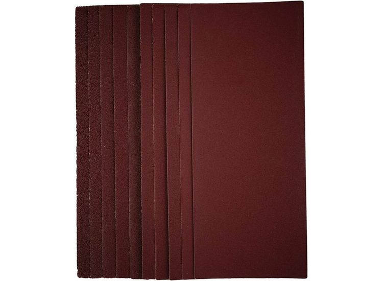 Draper 57373 1/2 Sanding Sheets, 115 x 280mm, Assorted Grit (Pack of 10)