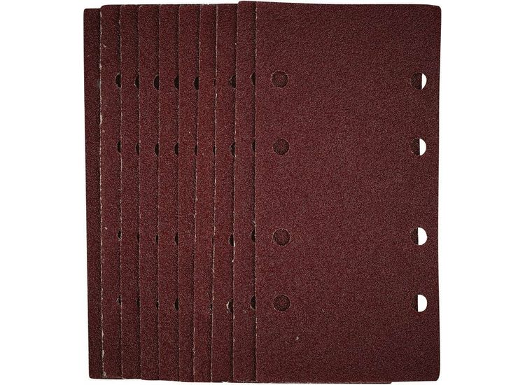 Draper 54831 1/3 Sanding Sheets with Hook and Loop, 93 x 190mm, 40 Grit (Pack of 10)