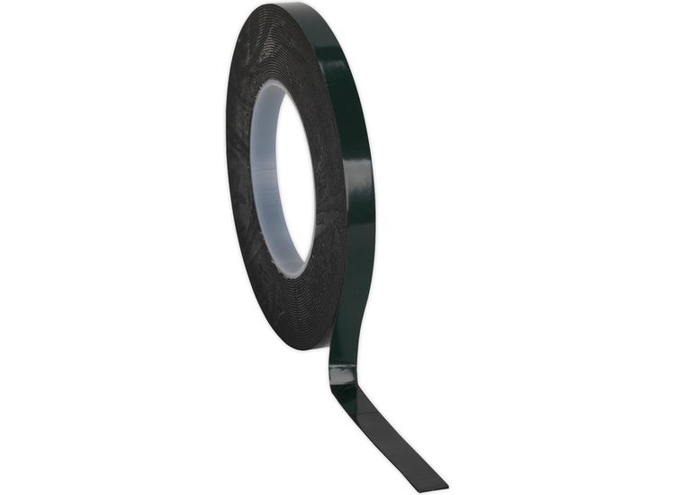 Sealey DSTG1210 Double-Sided Adhesive Foam Tape 12mm x 10m Green Backing