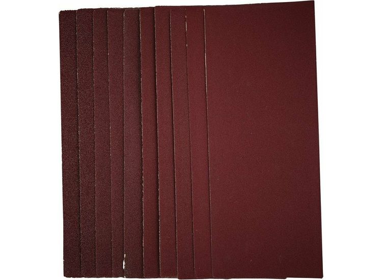 Draper 55753 1/3 Sanding Sheets, 93 x 230mm, Assorted Grit (Pack of 10)