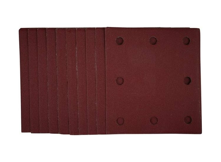 Draper 53118 1/4 Sanding Sheets with Hook and Loop, 115 x 105mm, 240 Grit (Pack of 10)