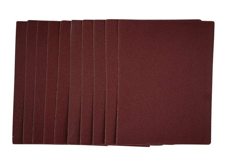 Draper 54733 1/4 Sanding Sheets, 115 x 150mm, 120 Grit (Pack of 10)