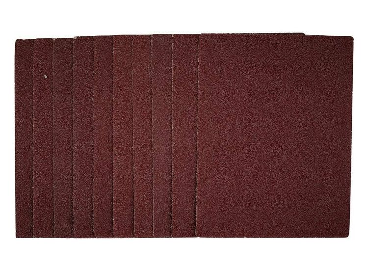 Draper 54716 1/4 Sanding Sheets, 115 x 150mm, 40 Grit (Pack of 10)