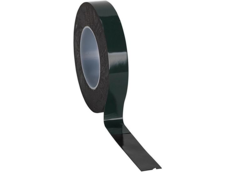 Sealey DSTG2510 Double-Sided Adhesive Foam Tape 25mm x 10m Green Backing