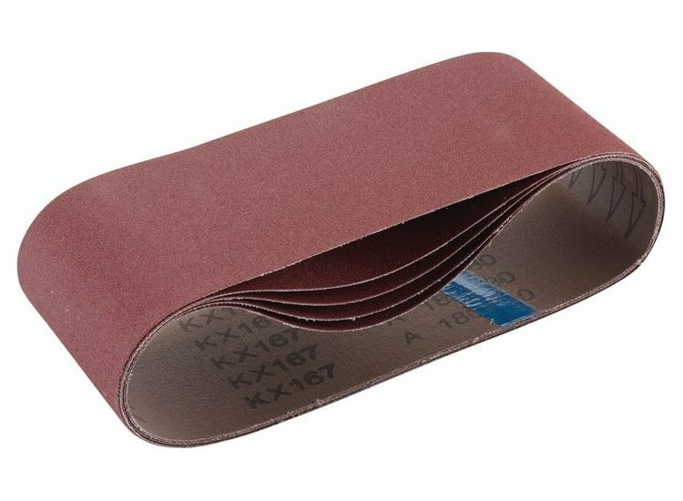 Draper 09257 Cloth Sanding Belt, 100 x 610mm, 180 Grit (Pack of 5)