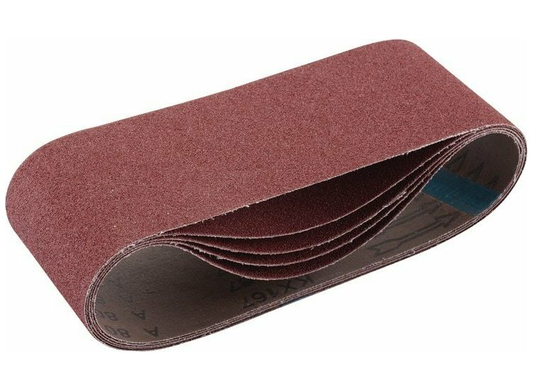 Draper 09248 Cloth Sanding Belt, 100 x 610mm, 80 Grit (Pack of 5)