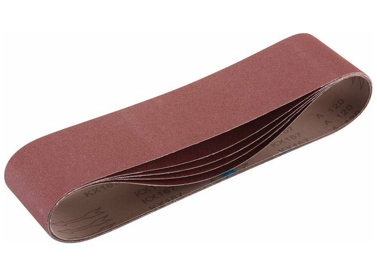 Draper 09271 Cloth Sanding Belt, 100 x 915mm, 120 Grit (Pack of 5)