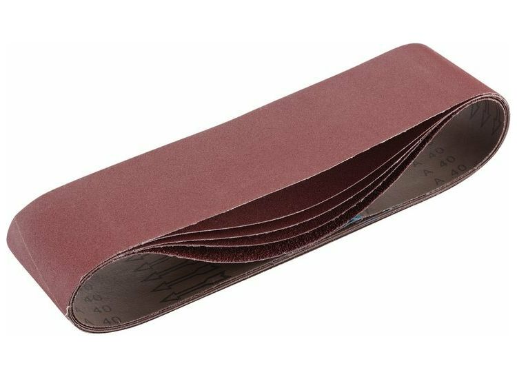 Draper 09273 Cloth Sanding Belt, 100 x 915mm, Assorted Grit (Pack of 5)