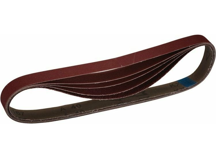 Draper 08702 Cloth Sanding Belt, 25 x 762mm, Assorted Grit (Pack of 5)