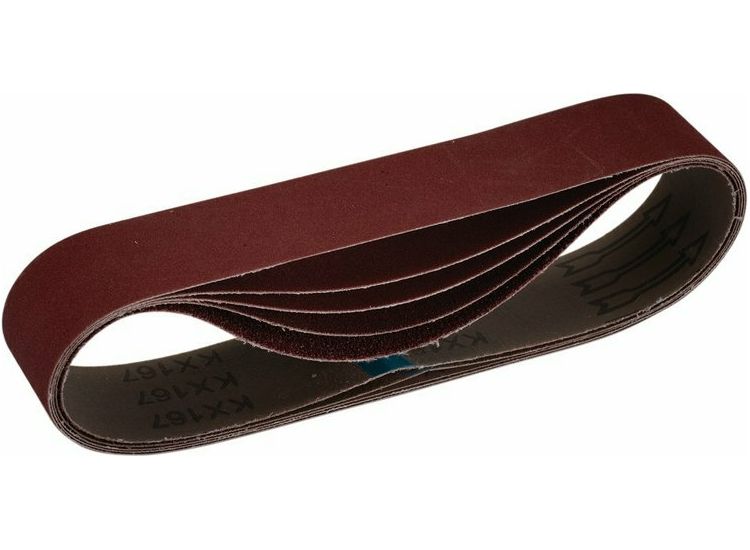 Draper 09220 Cloth Sanding Belt, 50 x 686mm, Assorted Grit (Pack of 5)