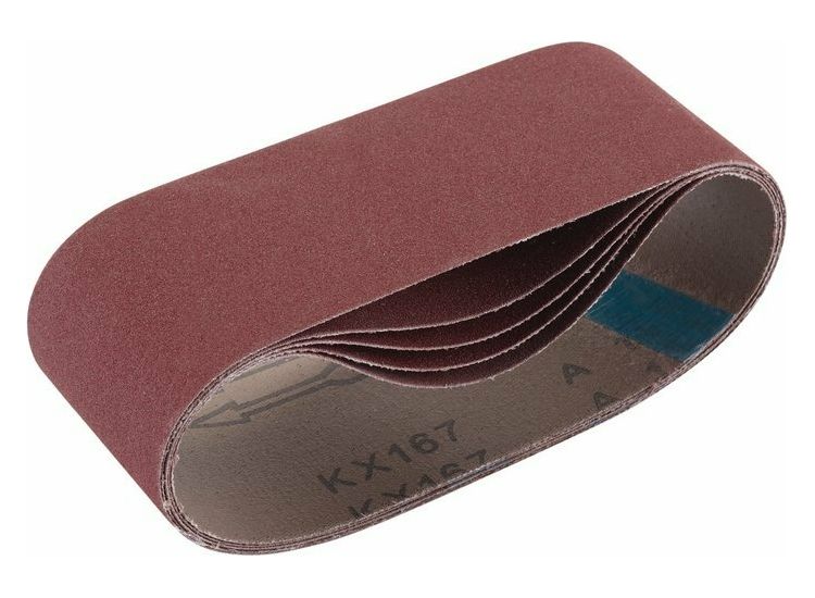 Draper 09236 Cloth Sanding Belt, 75 x 457mm, 180 Grit (Pack of 5)