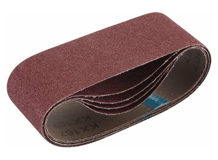 Draper 09234 Cloth Sanding Belt, 75 x 457mm, 80 Grit (Pack of 5)