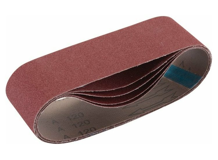 Draper 09241 Cloth Sanding Belt, 75 x 533mm, 120 Grit (Pack of 5)