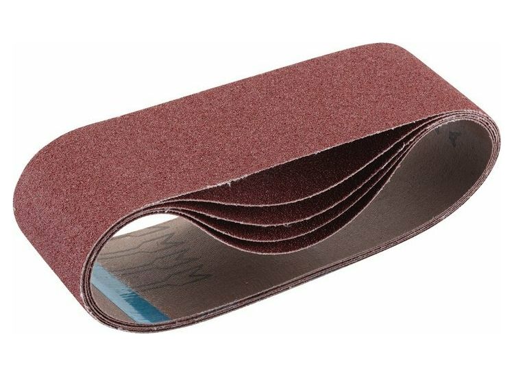 Draper 09239 Cloth Sanding Belt, 75 x 533mm, 80 Grit (Pack of 5)