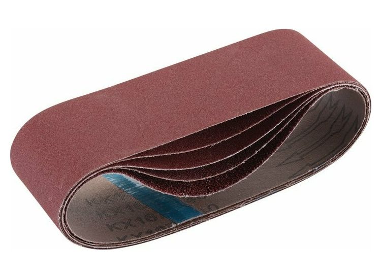 Draper 09246 Cloth Sanding Belt, 75 x 533mm, Assorted Grit (Pack of 5)