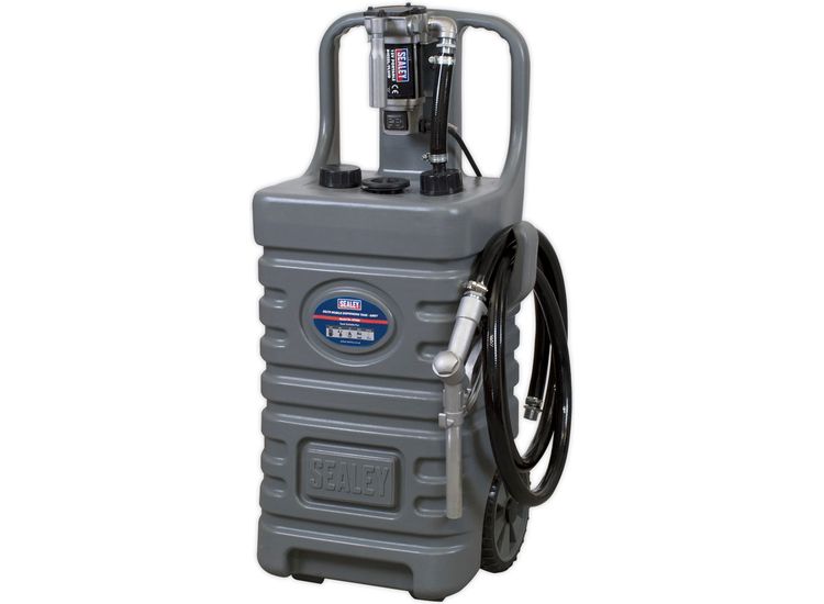 Sealey DT55GCOMBO1 Mobile Dispensing Tank 55ltr with Diesel Pump - Grey