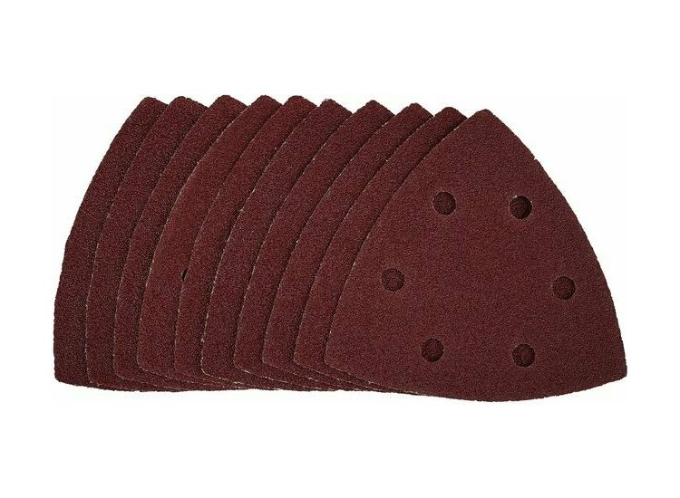 Draper 41812 Delta Sanding Sheets with Hook and Loop, 93mm, 80 Grit (Pack of 10)