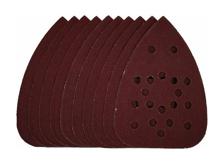 Draper 43354 Detail Sanding Sheets with Hook and Loop, 140mm, 120 Grit, SSD3 (Pack of 10)