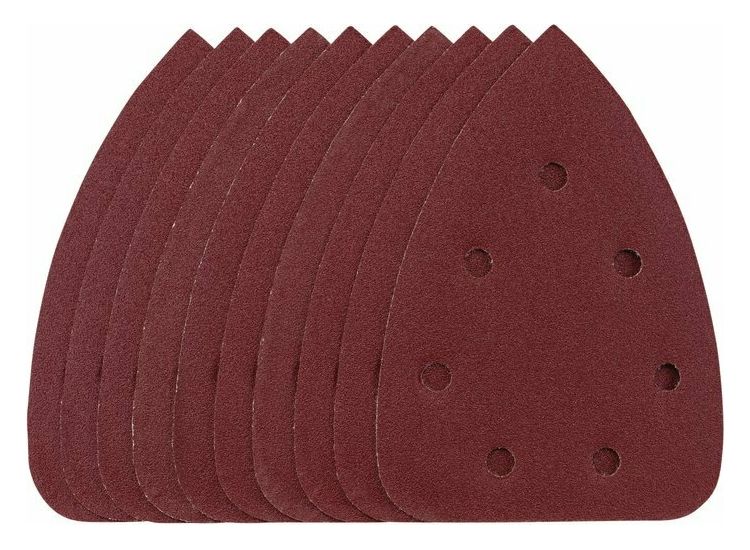 Draper 08619 Detail Sanding Sheets with Hook and Loop, 140mm, 120 Grit, SSD6 (Pack of 10)