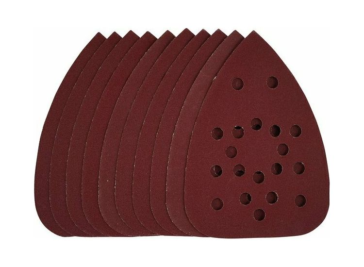 Draper 43387 Detail Sanding Sheets with Hook and Loop, 140mm, 240 Grit, SSD3 (Pack of 10)