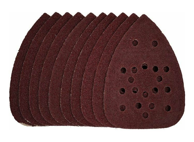 Draper 42982 Detail Sanding Sheets with Hook and Loop, 140mm, 40 Grit, SSD3 (Pack of 10)