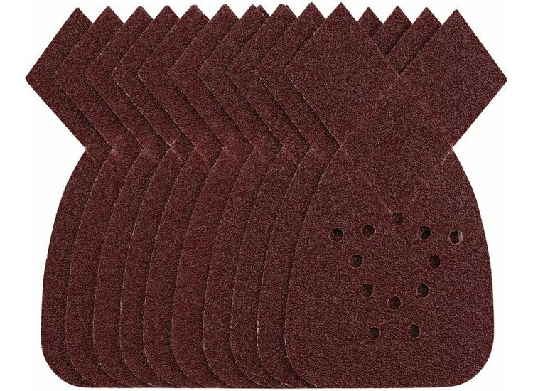Draper 43848 Detail Sanding Sheets with Hook and Loop, 140mm, 40 Grit, SSD4 (Pack of 10)