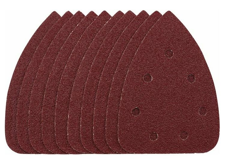 Draper 08611 Detail Sanding Sheets with Hook and Loop, 140mm, 40 Grit, SSD6 (Pack of 10)