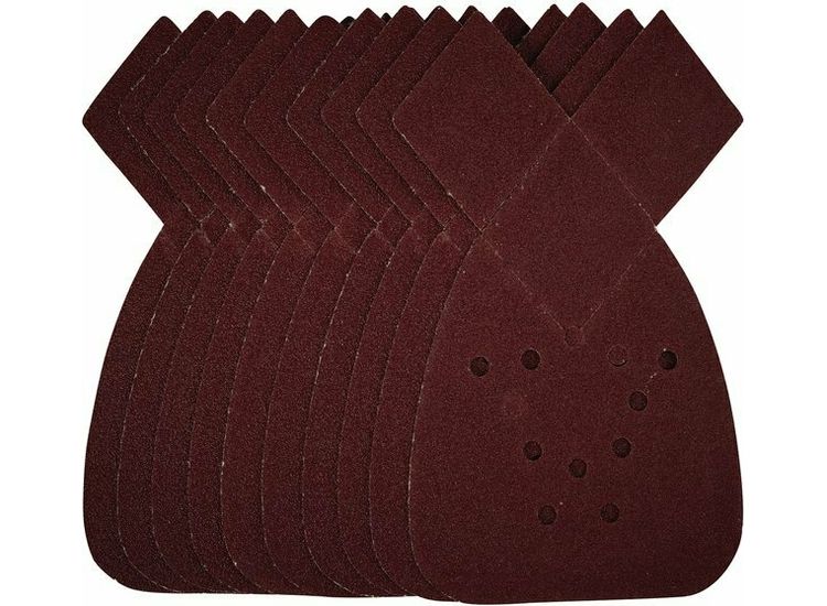 Draper 43852 Detail Sanding Sheets with Hook and Loop, 140mm, 80 Grit, SSD4 (Pack of 10)