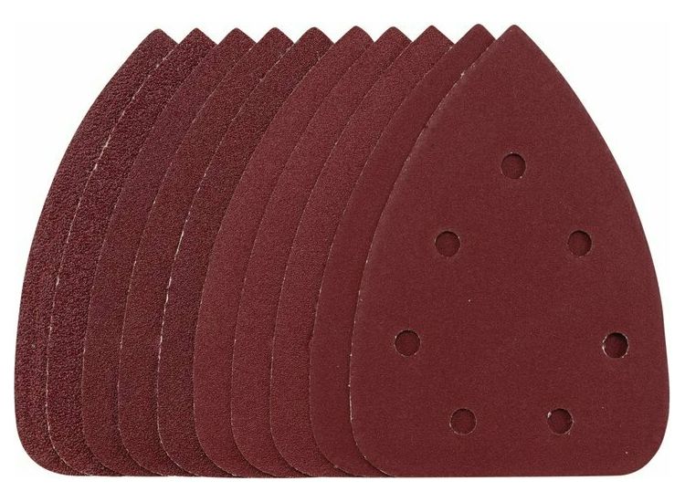 Draper 08626 Detail Sanding Sheets with Hook and Loop, 140mm, Assorted Grit, SSD6 (Pack of 10)