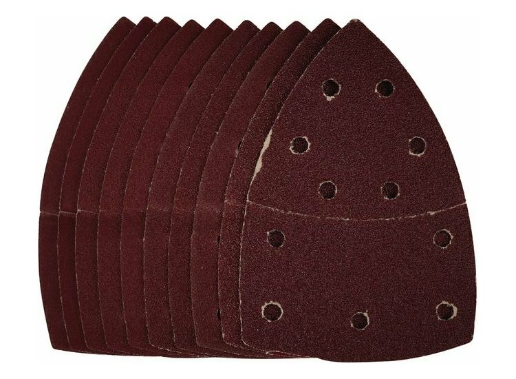 Draper 44334 Multi-Sanding Sheets with Hook and Loop, 102 x 62mm, 93mm, Assorted Grit (Pack of 10)