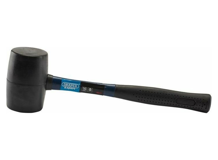 Draper 08017 Rubber Mallet with Fibreglass Shaft, 450g/16oz