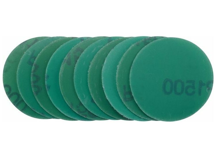 Draper 02012 Wet and Dry Sanding Discs with Hook and Loop, 50mm, 1500 Grit (Pack of 10)