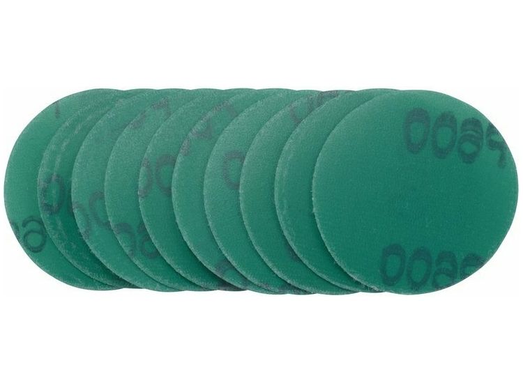 Draper 01083 Wet and Dry Sanding Discs with Hook and Loop, 50mm, 600 Grit (Pack of 10)