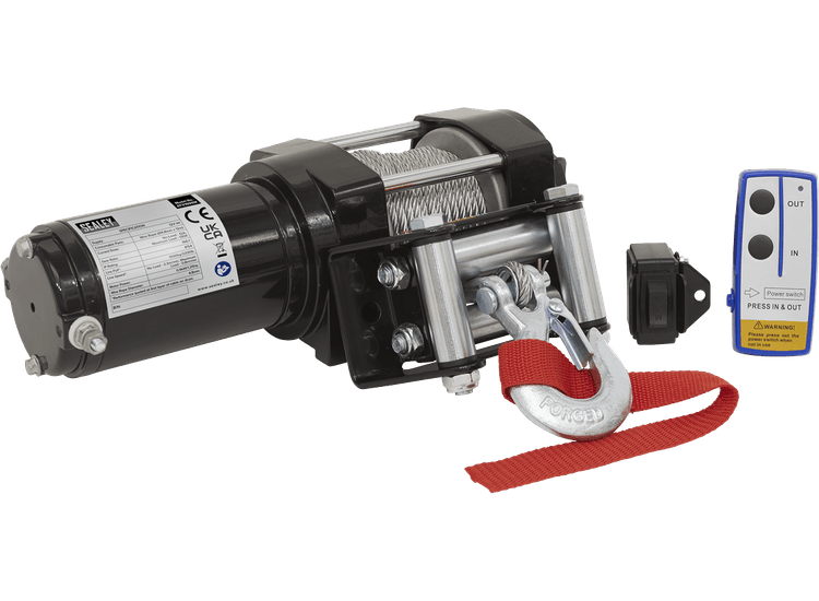 Sealey ATV1000W ATV Winch 1000kg Line Pull 12V