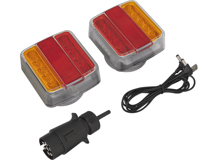 Sealey TB18LEDW Wireless LED Trailer Light Set 2pc
