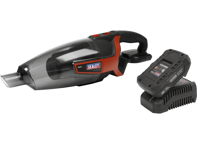 Sealey CP20VCVKIT1 Cordless Handheld Vacuum Cleaner Kit 650ml 20V 2Ah